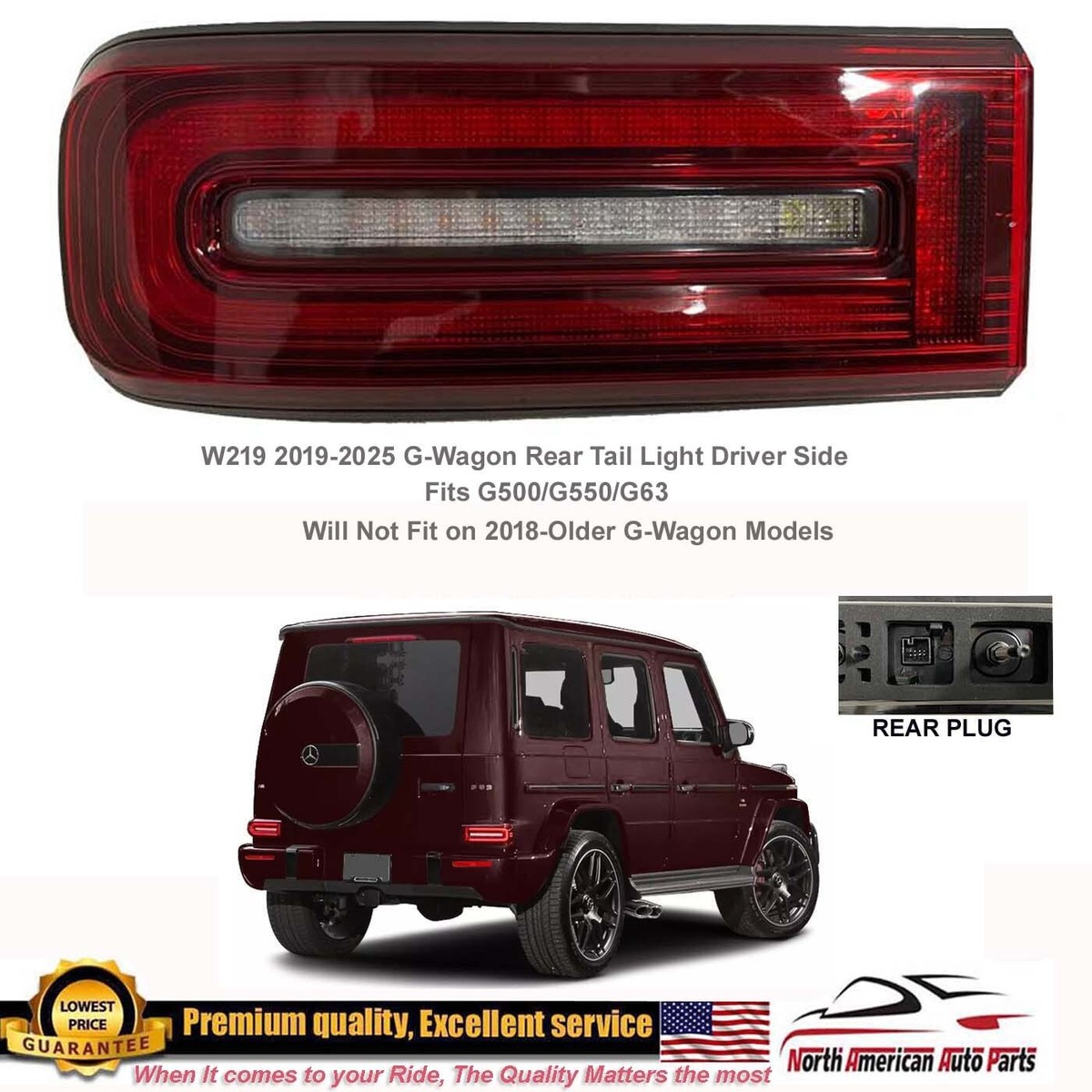 2019 2020 2021 2023 G500 G550 G63 Taillight Stop Lamp Factory