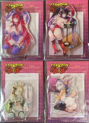 High School DxD X Gamers 2024 Acrylic Stand Figure Set of 4 Bunny ver.
