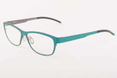 Orgreen AUDREY 450 Matte Emerald Green / Mat Warm Gray Titanium Eyeglasses 55mm