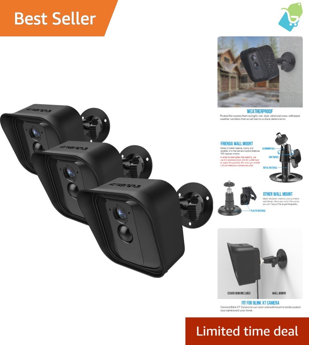Mounting Bracket Mounting Blink Xt2 Camera Wasserstein