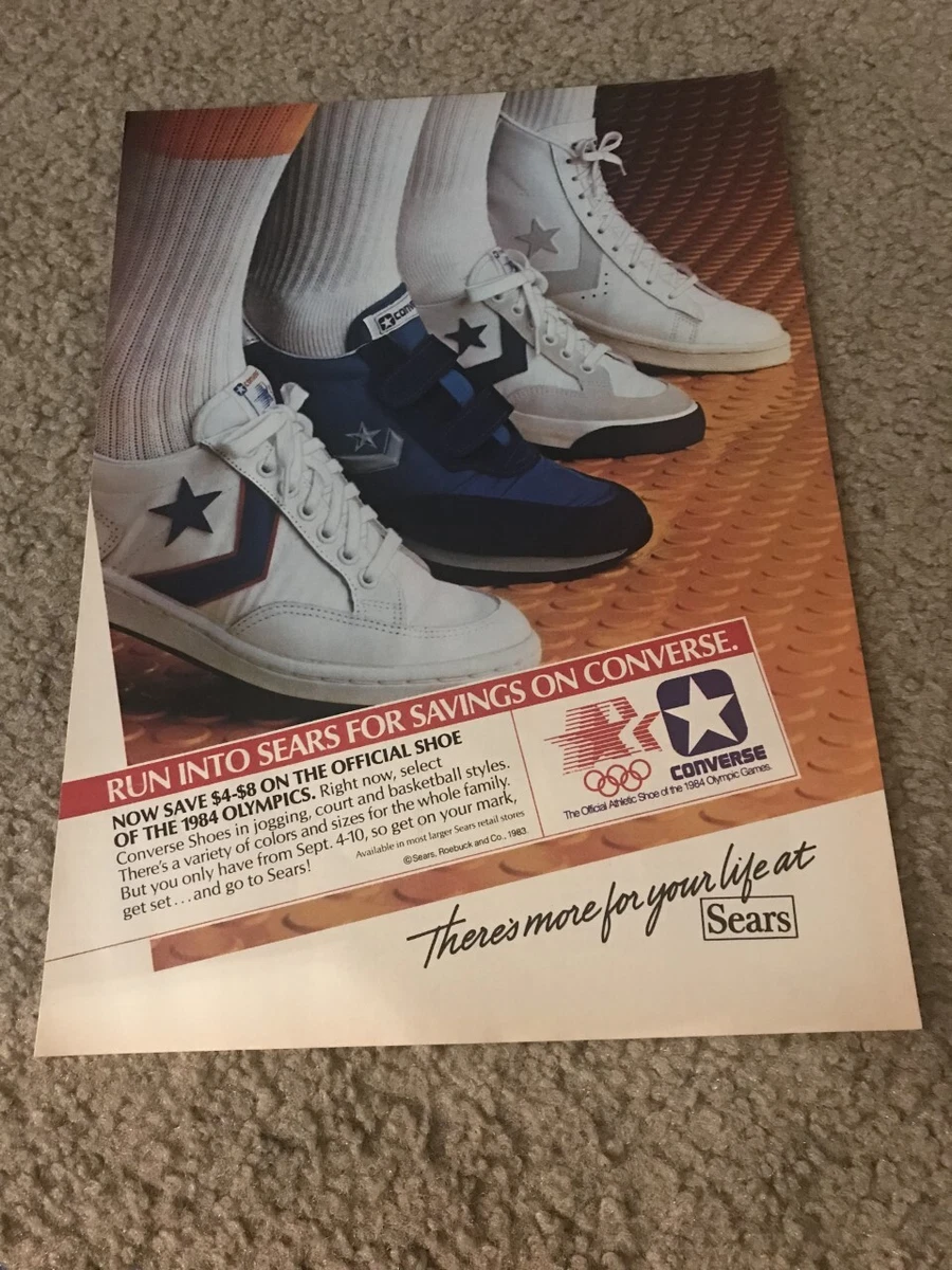 Vintage 1983 CONVERSE Basketball Running Shoes at SEARS Print Ad 1980s | eBay