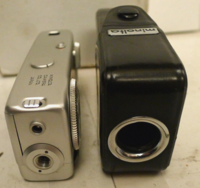 Minolta 16 MG Camera with Case +Red Felt Lined Camera MG Kit