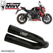Auspuff SUZUKI GSX-S 1000 / 1000 F 2015 2016 MIVV Double Gun Schwarz