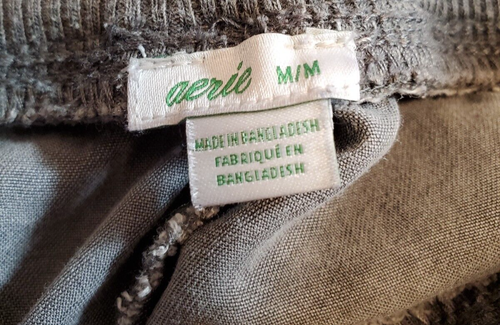 Aerie Pantalone Joggers Donna Medium Chambray Elasticizzato Felpa Grigio Nero - Foto 6 di 16