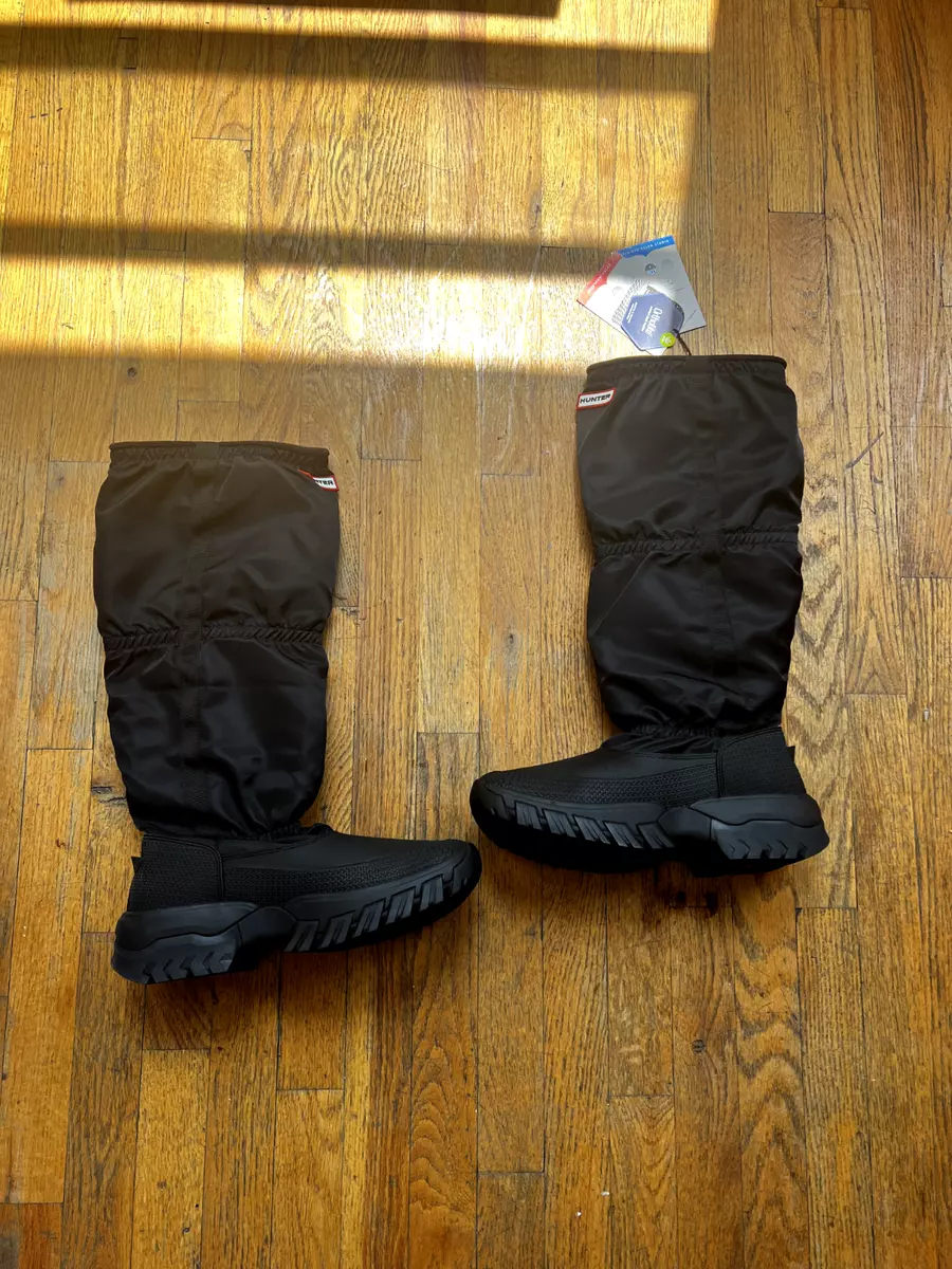 Hunter wanderer tall slouch snow boot