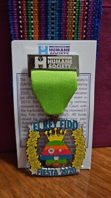 2020 El Rey Fido San Antonio Fiesta Medal, Humane Society