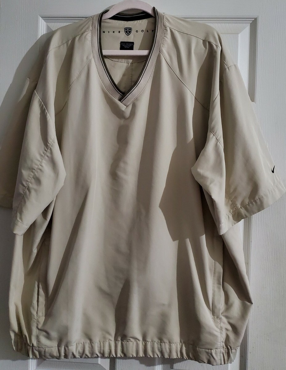 Nike Golf Men's Vtg Pullover short sleeve Windbreaker Jacket V
