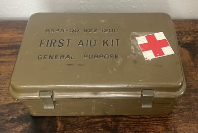 Vintage US Military Army General Purpose First Aid Kit 6545-00-922