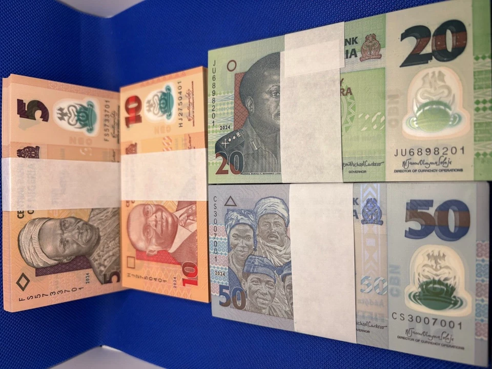 Nigeria 2024 Bundles - 5, 10, 20,50 Naira P34, 38, 39, 40 UNC Polymer -400 notes - Image 4 of 4
