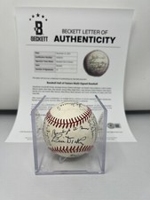 Gehringer Kaline Musial Spahn Signed HOF Legends Baseball Beckett 23 Autos