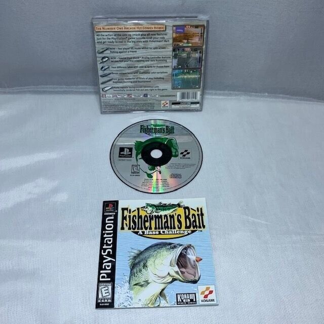 Fishermans Bait A Bass Challenge PlayStation 1 PS1 - Complete CIB