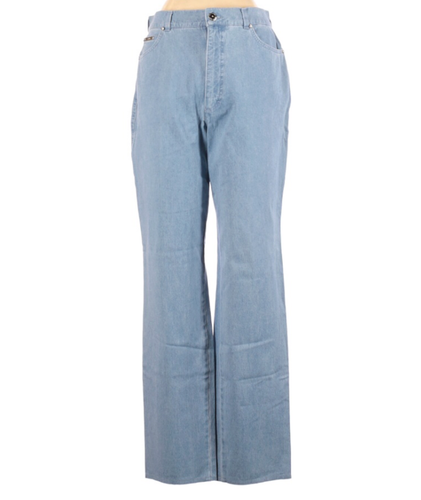 Escada Size 42 High Rise Mom Jeans Made in Italy Light Blue Wash Denim  Italian | eBay