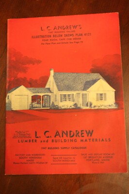 VINTAGE 1947 L.C. ANDREW'S BUILDING SUPPLY CATALOG LUMBER & BUILDING MATERIALS