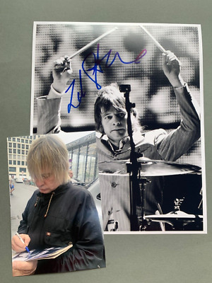ZAK STARKEY 'THE WHO/RINGO STARR'  In-person  signed Foto 20x25 Autogramm + Foto