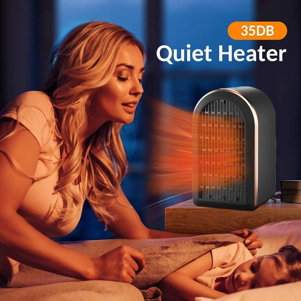 Electric Space Heater Low Energy 1200W Ceramic Fast Heating Fan Heater