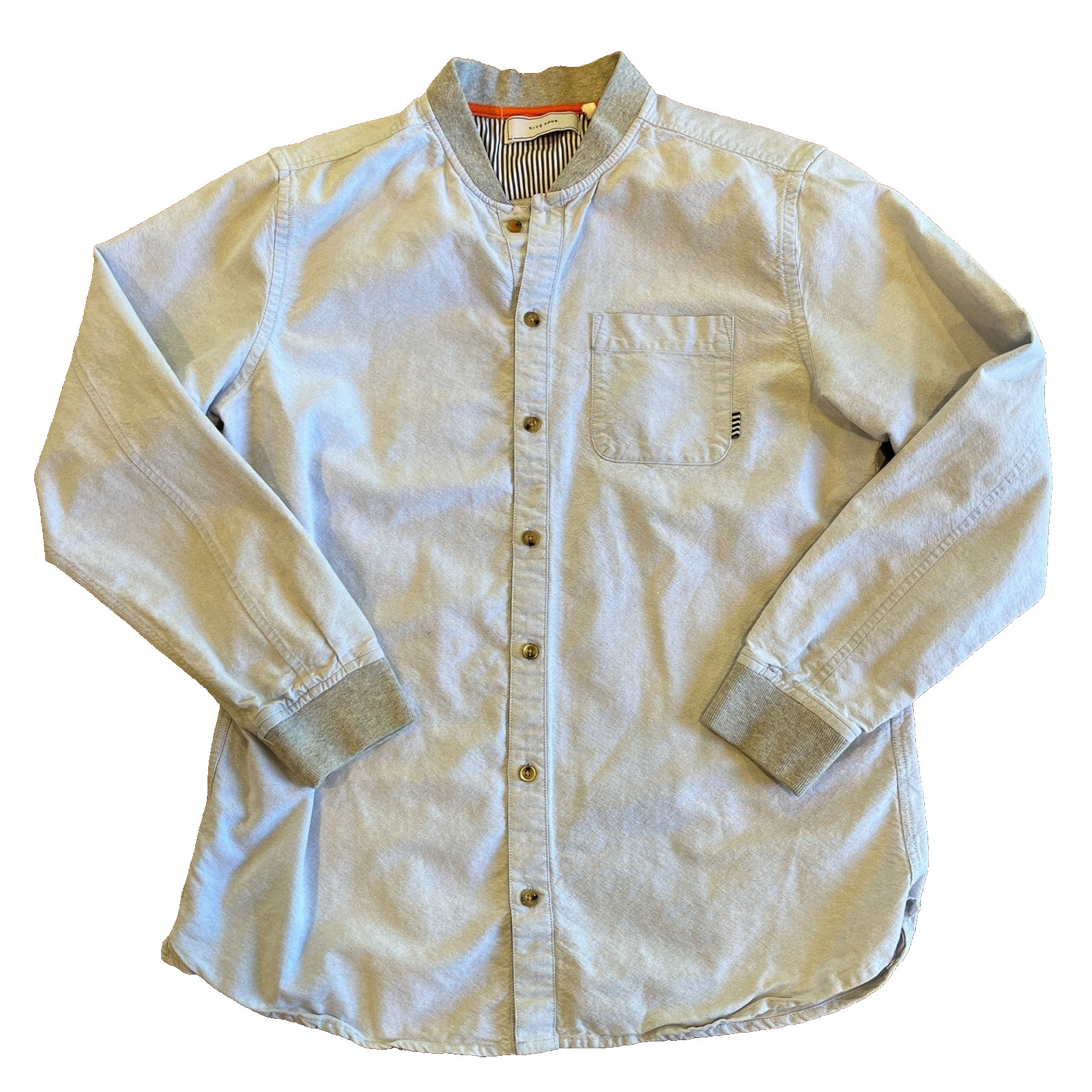 Five Four Chambray Denim Button Front Buttons Kni… - image 6