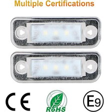 2stk Wei&szlig;es LED Kennzeichenleuchte Nummernschildleuchte f&uuml;r Benz W203 W211 C219