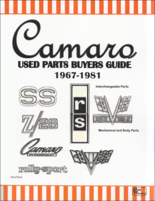 Camaro Teile Austauschhandbuch 1967 1968 1969 1970 1971 1972 1973-1980 1981