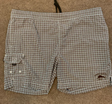 Tommy Bahama Swim Trunks Mens XL Plaid Mesh Lined Surf Beach Pool Board Shorts