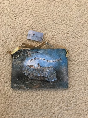 Sherri Buck Baldwin wall hanging ''Sing Glory to the Newborn King'', NEW 3'' x 5''