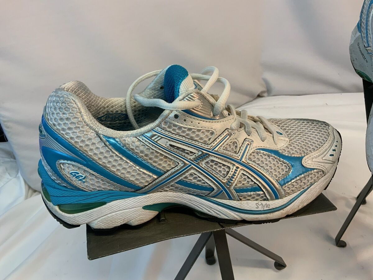 Asics Gel GT-2150 Sz 9 Women White Blue Running Shoes YGI Asics Gel GT-2150 Sz 9 Women White Blue Running Shoes YGI