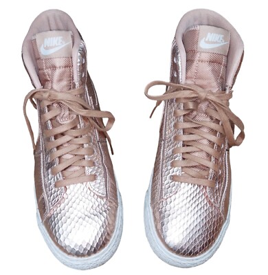 nike blazer mid rose gold