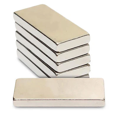 ECMAGNET 5pcs 20mm x 5mm x 3mm Strong DIY Fridge Office Model Bar Neodymium Block Magnets