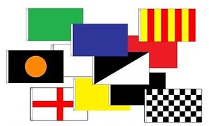 Motorsport/Race/Racing/Rally/Marshal/Stockcar/Autograss YELLOW Flag X5 INC POLE
