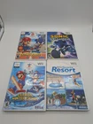 Lot Of 4 Wii Games Wii Sports Resort, Mario & Sonic, Sonic Unleashed Tested Used
