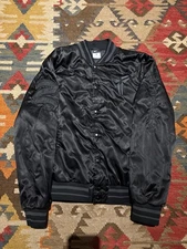 Kobe Bryant Nike Hunt Or Be Hunted Black Mamba Satin Bomber Jacket Men's Medium