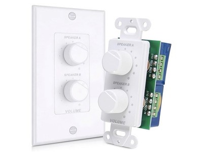In Wall Speaker Volume Control - Home Audio Smart 2-Channel A/B - Read Me