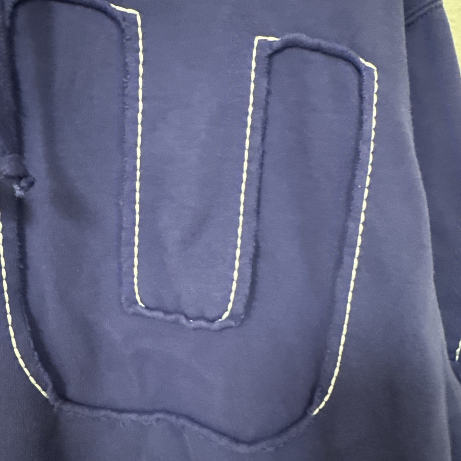 Supreme Purple Hoodie With Popped Out Letters Cutout Stitch Lettering Size Large thumbnail 4