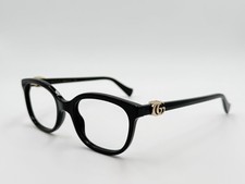 GUCCI GG1075O 001 RX XS Gloss black/Gold FRAME ONLY AUTHENTIC ITALY