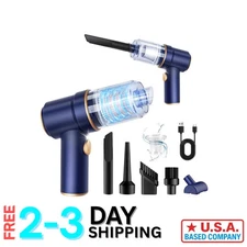 Versatile 2-in-1 Handheld Vacuum & Air Duster - Perfect for Every Cleaning Task