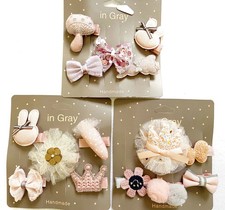 15 pk Girls' Cute Hair Clip for Casual Using or Parties 3 sets , One Size
