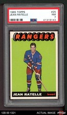 1965 Topps #25 Jean Ratelle Rangers-Hockey HOF PSA 7 - NM