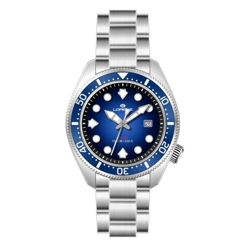 Lorenz Scuba – Orologio Uomo Acciaio Blu con Datario (26169GG)