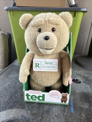 Talking Ted Bear Rated R Moving Mouth 16in (NIB) But Mouth Doesn t Move ( Read )