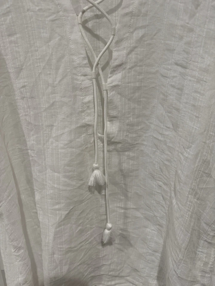 Robin Piccone Blanco Natación Encubrimiento/Túnica - Nuevo con Etiquetas Foto 3 de 4