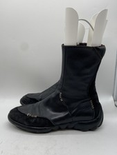 Vintage John Fluevog Urban Angel Black Leather Suede Boots COA
