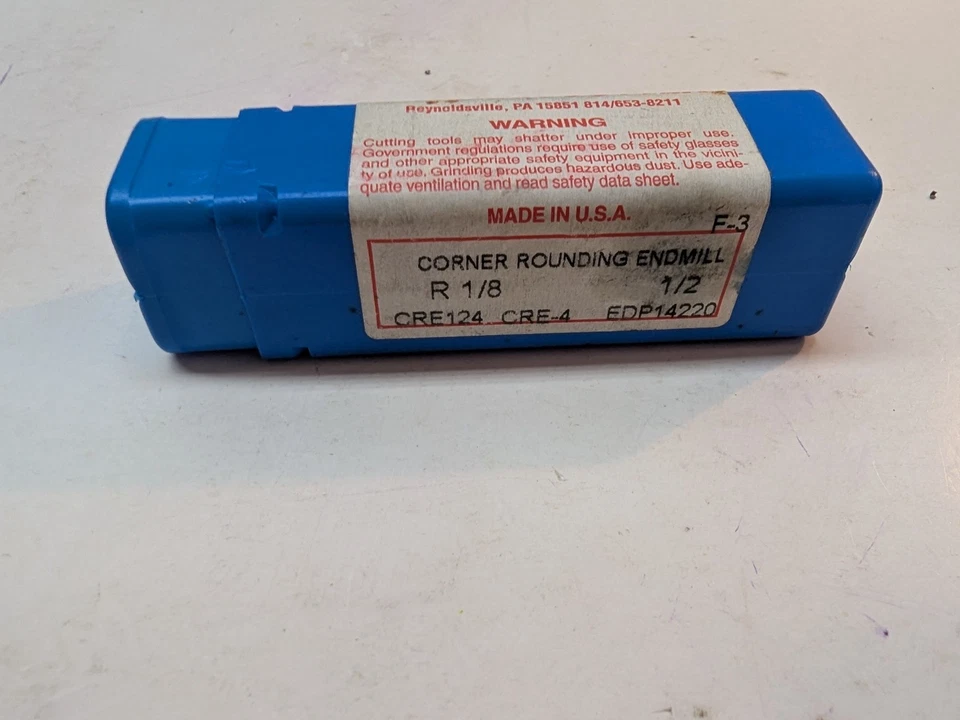 尼亚加拉刀具角圆角端磨机 R1/8 1/2 CRE124 CRE-4 EDP14220 F3 美国 — 第 2/3 张图片