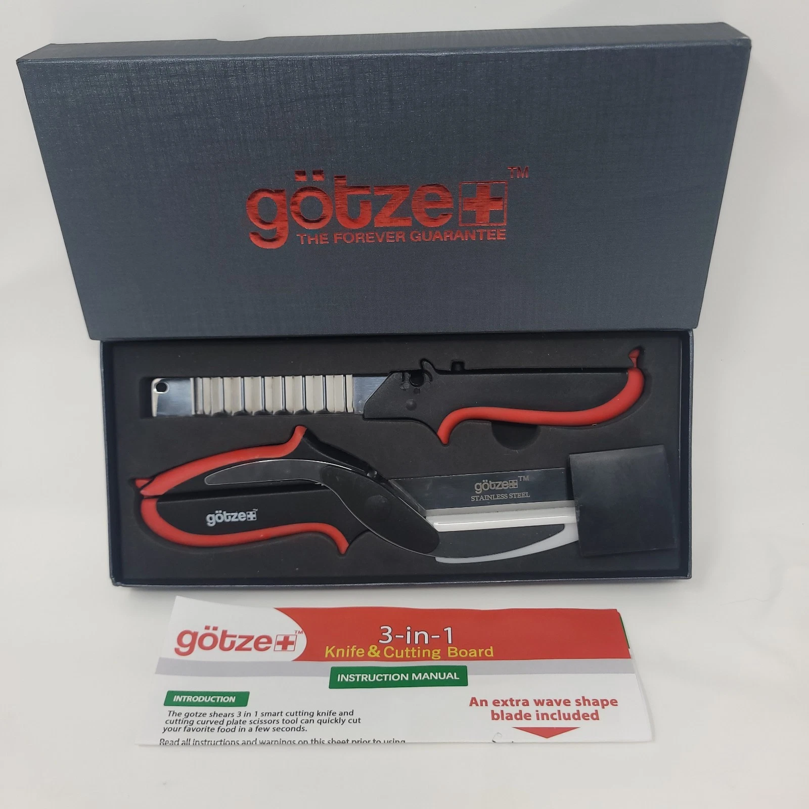 Excellent Gotze Shears 3 In One Smart Cutting Knife & Cutting Board Kitchen
Opens in a new window or
