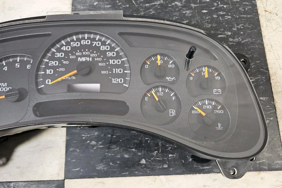 Chevy Truck 2003-2006 velocímetro grupo identificación de EE. UU. 15224142 05 AVALANCHE 2500 Foto 3 de 4