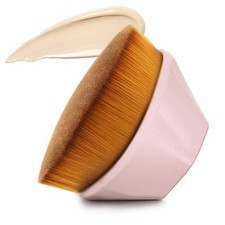 Daubigny Foundation Makeup Brush Flat Top Kabuki 1 Count Pack of 1 , Pink