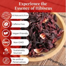 1/2Lb 100  Premium Dried Hibiscus Flowers/ 1/2Lb Flor de Jamaica Organica Seca