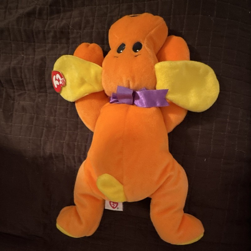 Ty Pillow Pals Collection Woof Dog Beanbag Plush Vintage Retired 1998