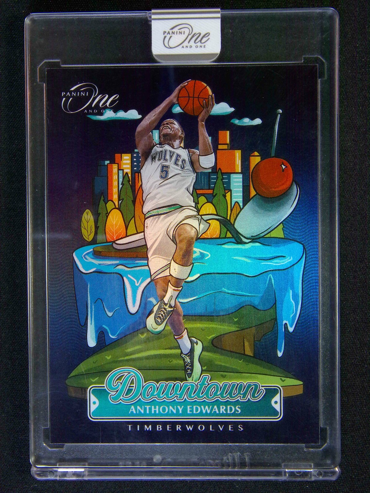 2024-25 Panini One And One Anthony Edwards Downtown Case Hit SSP