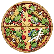2025 $2 Tuvalu Teenage Mutant Ninja Turtles Pizza 2 oz Silver in OGP