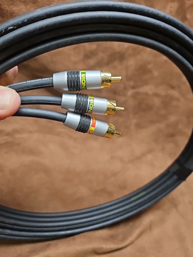 Monter RCA Cord 13Ft -- Gold Plated with 3 connections --New