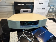 Bose Wave Music System II AWRCC2 CD Radio Clock W/Remote Manual Headphones